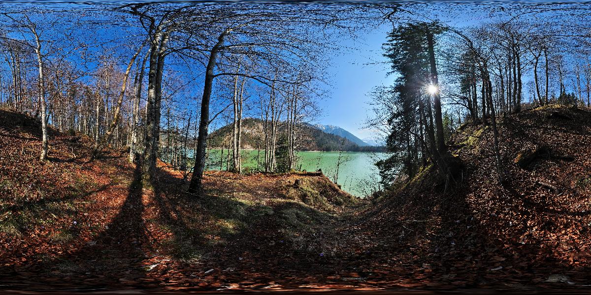 Sylvensteinstausee bei Lenggries (Foto: © Werner Pietschmann)