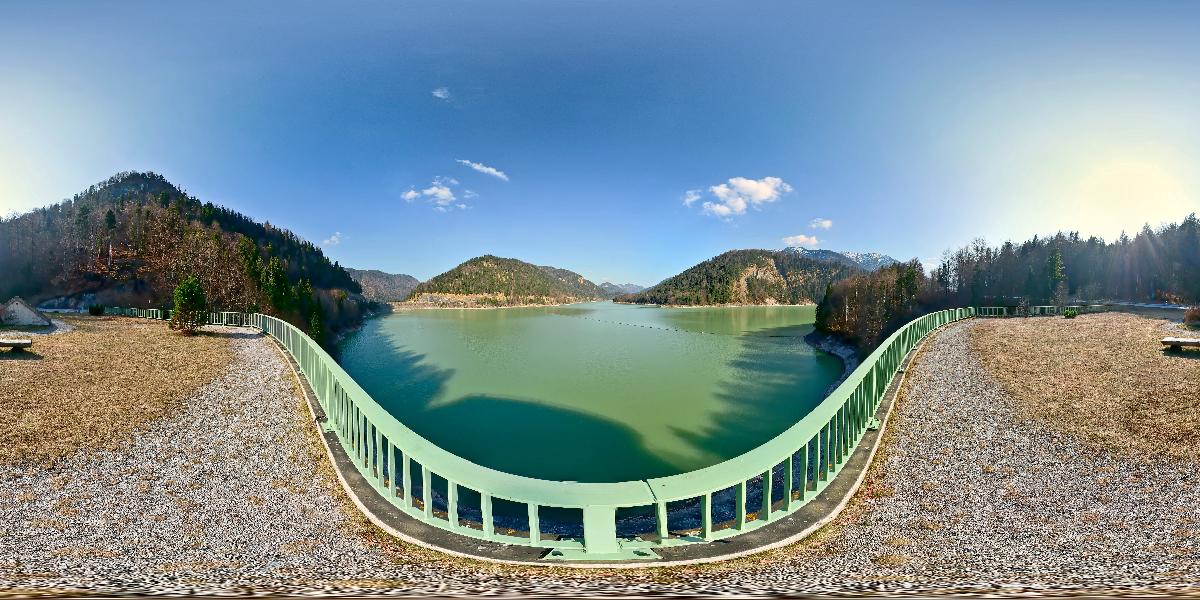 Sylvensteinstausee bei Fall (Foto: © Werner Pietschmann)