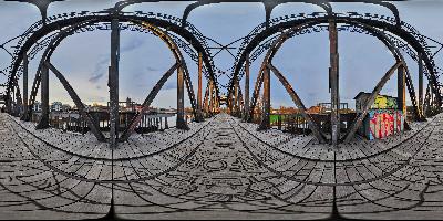 Hubbrücke über die Elbe in Magdeburg