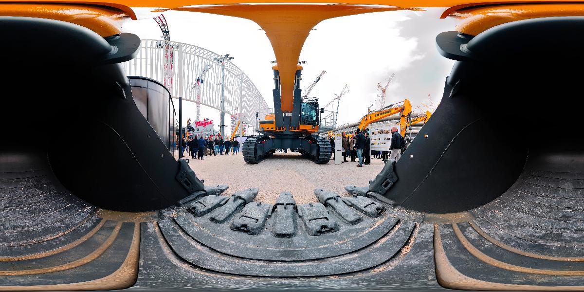 Liebherr Messestand aiuf der bauma 2019 in München (Foto: © Werner Pietschmann)