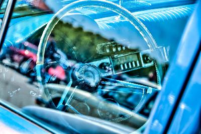 Foto: Werner Pietschmann Blick ins Innere eines 1962 Chrysler Saratoga