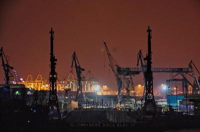 Foto: Werner Pietschmann Schiffswerft Bloom & Voss im Hamburger Hafen